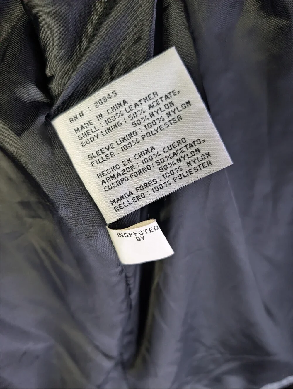 Excelled Black Leather Jacket with Polyester Lining